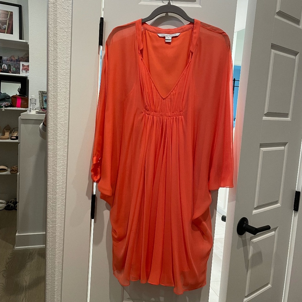 Diane Von Furstenberg Coral Dress, Size 4